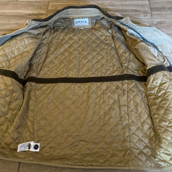 Orvis Jacket Mens Hunting Utility Field Chore Barn Coat Corduroy Collar Large - Picture 8 of 8